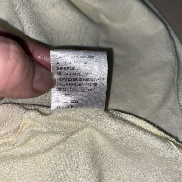 Jamie Sadock Sleeveless Crinkle 4-Snap Buttons Ivory Women's Golf Shirt Top Sz S - Picture 7 of 8